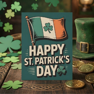 Cartão De Festividades Feliz Dia de São Patrício Pai Orgulho Irlandês