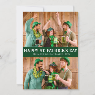 Cartão De Festividades Feliz Dia de São Patrício Shamrocks Família 2 foto