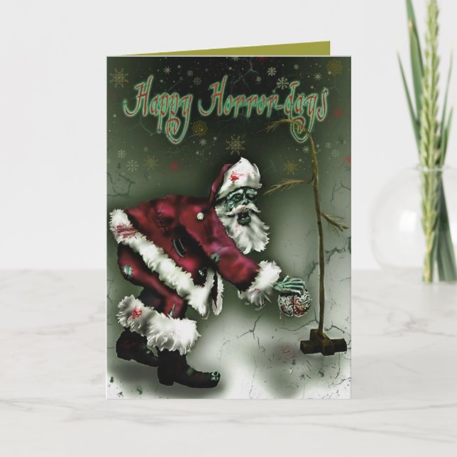 Cartão De Festividades Feliz Dia do Horror (Frente)