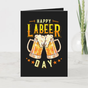 Cartão De Festividades Feliz Dia do Labeer Engraçado Dia do Trabalho