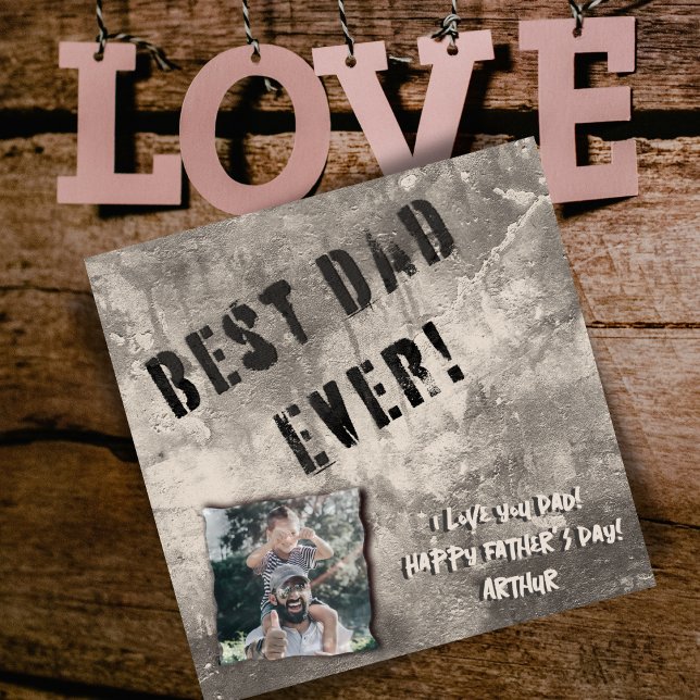 Cartão De Festividades Feliz Dia do Pai: obra-prima urbana (Criador carregado)