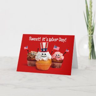 Cartão De Festividades Feliz Dia do Trabalho Para Qualquer Cupcakes Patri