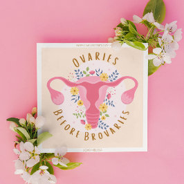 Cartão De Festividades Feliz Dia dos Galentinos Ovários Antes de Brovário