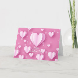 Cartão De Festividades Feliz Dia dos Namorados - Balões de Ar Coração 3