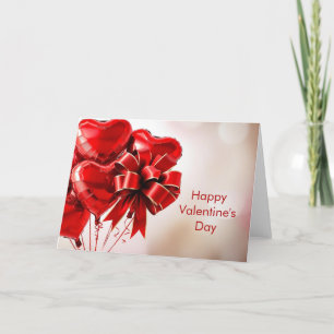 Cartão De Festividades Feliz Dia dos Namorados Balões do Coração