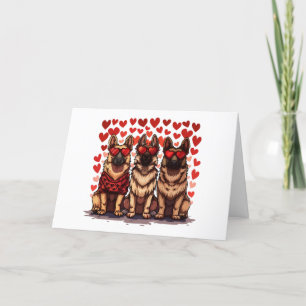 Cartão De Festividades Feliz dia dos namorados - Cães German shepherd