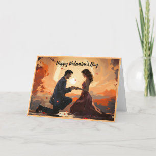Cartão De Festividades Feliz Dia dos Namorados casal