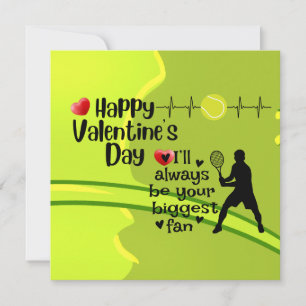 Cartão De Festividades Feliz Dia dos Namorados com Amor para tenista