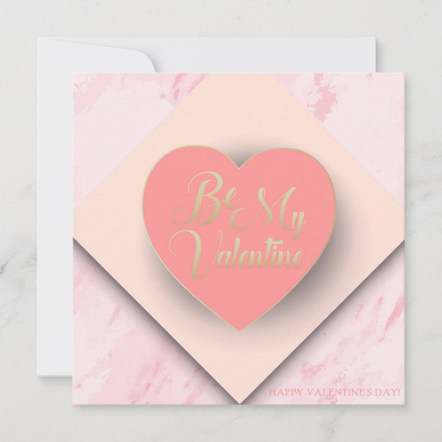 Cartão De Festividades Feliz Dia dos Namorados Linda Saudação Elegante (Frente)