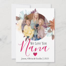 Cartão De Festividades Feliz Dia dos Namorados Nana, Vovó Foto Simples