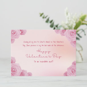 Cartão De Festividades Feliz Dia Dos Namorados Para Minha Tia