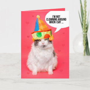 Cartão De Festividades Feliz Dia dos Namorados para qualquer gato engraça