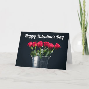 Cartão De Festividades Feliz Dia dos Namorados Para Qualquer Um Rosas
