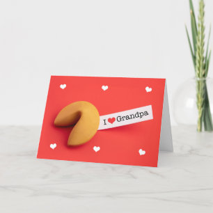 Cartão De Festividades Feliz Dia dos Namorados Vovô Biscoito da Sorte 