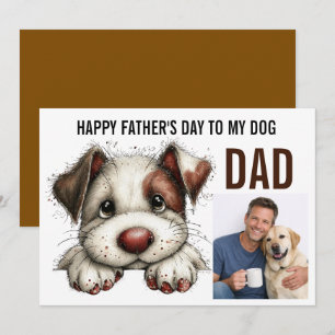 Cartão De Festividades Feliz Dia dos Pais ao Meu Cachorro Cachorro Pai
