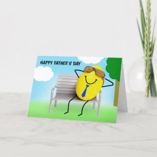 Cartão De Festividades Feliz Dia dos Pais Bom Ovo Humor Relaxante 