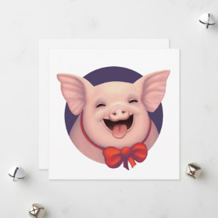 Cartão De Festividades Feliz Dia dos Porcos!