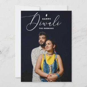 Cartão De Festividades Feliz Diwali. Festival elegante de luzes. Índia