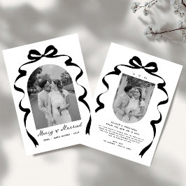 Cartão De Festividades Feliz e Arco casado Foto de Natal Recém-casados