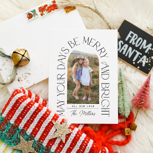 Cartão De Festividades Feliz e Brilho Foto de Arch Minimalista Moderna