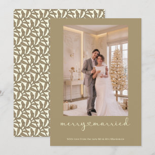 Cartão De Festividades Feliz e Casado Recém-Casado Foto Personalizada