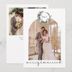 Cartão De Festividades Feliz e Casado Recém-Casado Personalizado 4 Fotos
