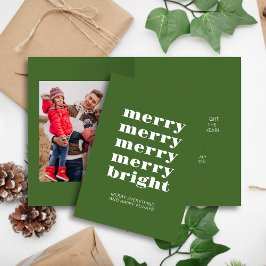 Cartão De Festividades Feliz e imagem verde mínima mínima moderna brilhan