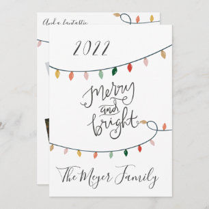 Cartão De Festividades Feliz E Luzes De Natal Brilhantes 4 Foto