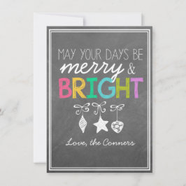 Cartão De Festividades Feliz e placa de saudação do quadro negro