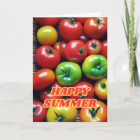Feliz Feliz Celebração de Tomate de Verão