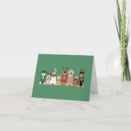 Cartão De Festividades Feliz Feliz Dia dos Cães Vermelhos
