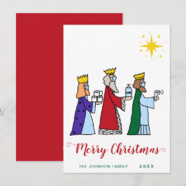 Cartão De Festividades Feliz Feliz Natal Três Reis Saudações
