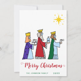 Cartão De Festividades Feliz Feliz Natal Três Reis Saudações