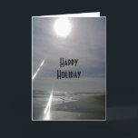 CARTÃO DE FESTIVIDADES "FELIZ FERIADO" DA PRAIA<br><div class="desc">Esta é uma bela maneira de dizer Festa FELIZ este ano. Se você gosta de cenas de praia,  por favor veja todos os meus produtos de praia aqui na Zazzle. OBRIGADOS muito.</div>