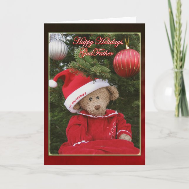 Cartão De Festividades Feliz Feriado, DeusPai II (Frente)