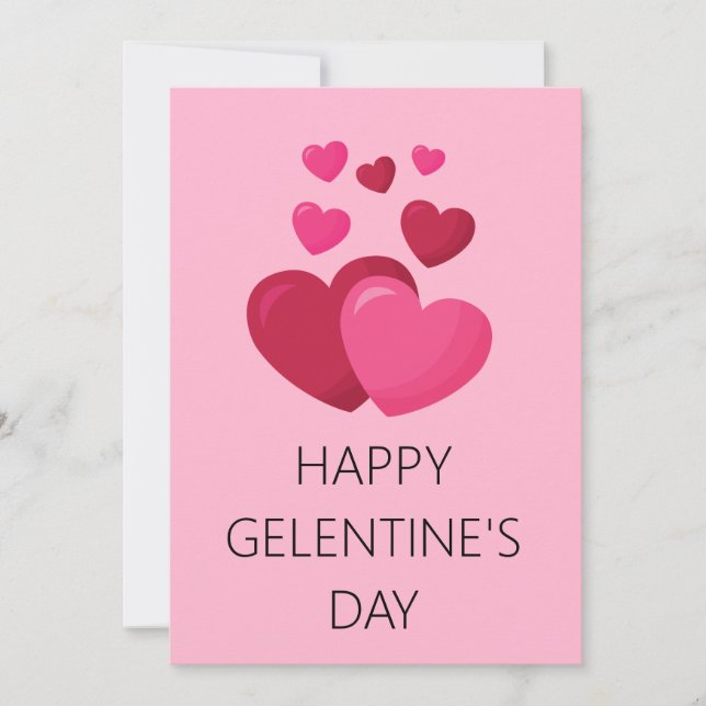 Cartão De Festividades Feliz feriado do Namorados Galentine (Frente)