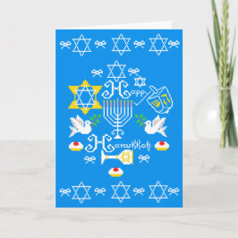 Cartão De Festividades Feliz Feriado Hanukkah