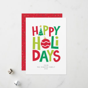 Cartão De Festividades Feliz feriado ilustrado