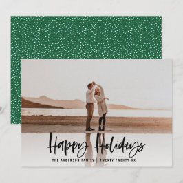 Cartão De Festividades Feliz feriado moderno e mínimo de natal fotográfic