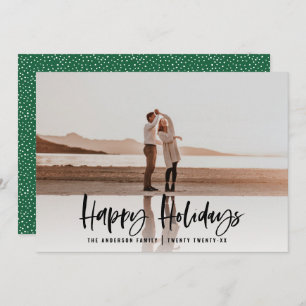 Cartão De Festividades Feliz feriado moderno e mínimo de natal fotográfic