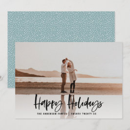 Cartão De Festividades Feliz feriado moderno e mínimo de natal fotográfic