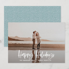 Cartão De Festividades Feliz feriado moderno e mínimo de natal fotográfic