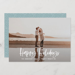 Cartão De Festividades Feliz feriado moderno e mínimo de natal fotográfic