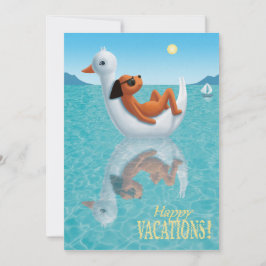 Cartão De Festividades Feliz Férias!