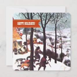 Cartão De Festividades Feliz Férias. Belas artes natalinas