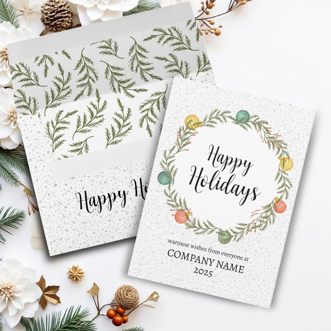 Cartão De Festividades Feliz Férias Festivas Corporações de Fárzea Festiv (Criador carregado)