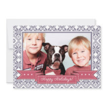 Feliz Férias. Foto do padrão Nórdico Snowflake