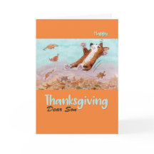 Feliz Filho da Ação de Graças, cachorro Corgi no o