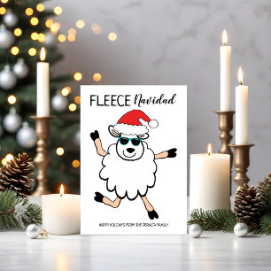 Cartão De Festividades Feliz Fleece Navidad Dancing Papais noeis Natal