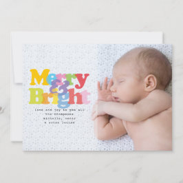 Cartão De Festividades Feliz fotográfica e Natal brilhante